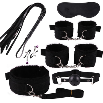 7 Pcs BDSM Kit for Couples / Adult Sex Toy Handcuffs / Erotic Accessories for Role Games - EVE's SECRETS
